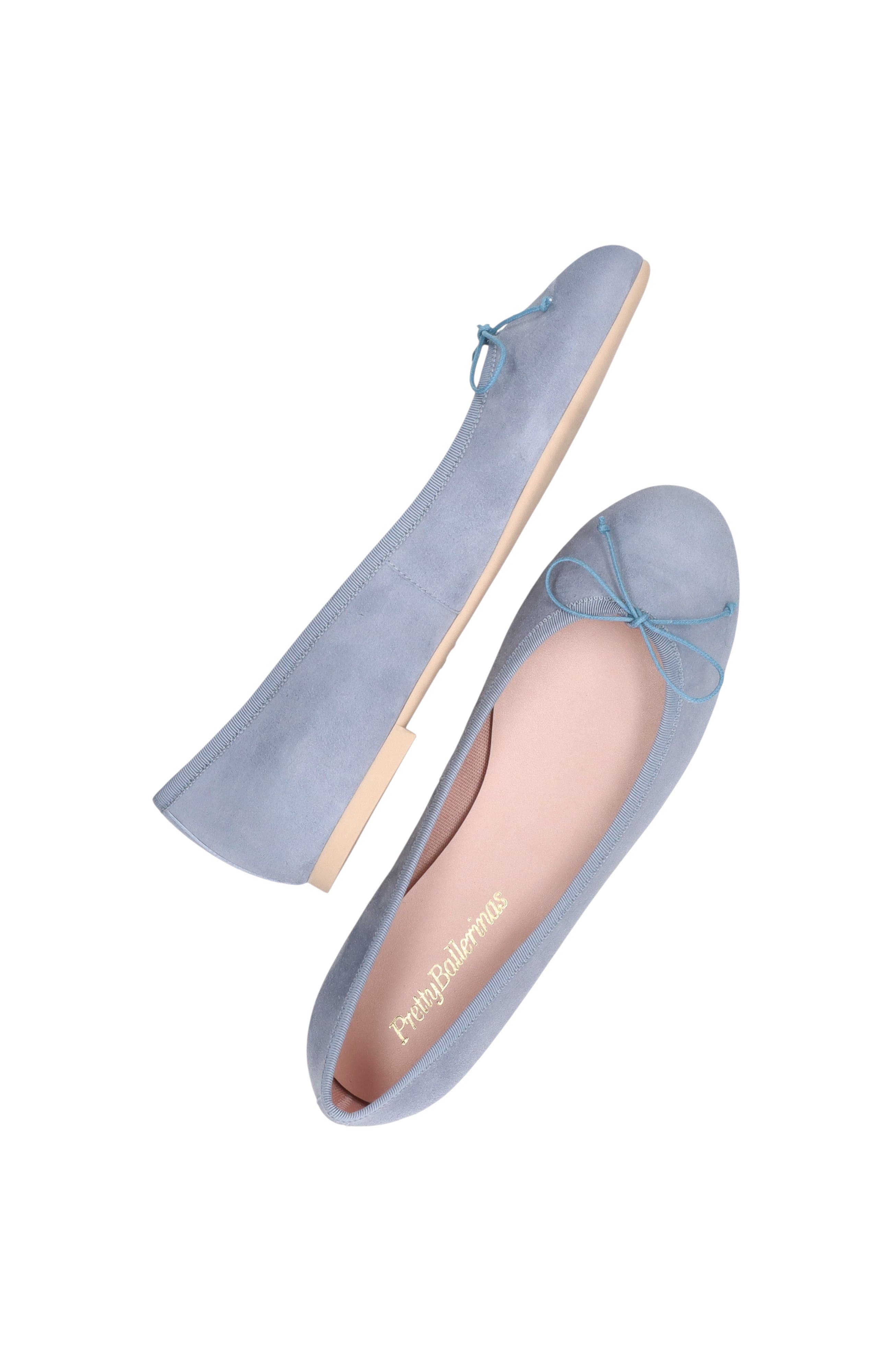 Round Toe Ballet Flat, Alternate, color, Light Blue