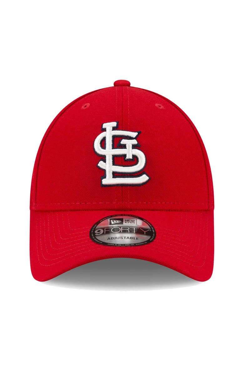 Men's New Era Red St. Louis Cardinals The League 9FORTY Adjustable Hat, Alternate, color, Red