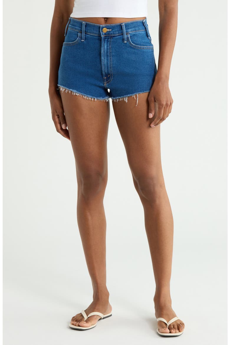 The Hustler Fray Mini Shorts, Main, color, SIDE GIG