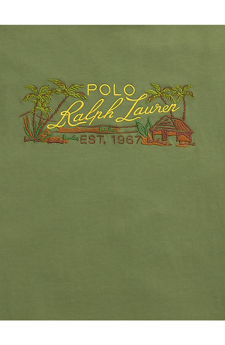 Polo Ralph Lauren Big & Tall Island Print Embroidered Jersey T-Shirt, Alternate, color, 
