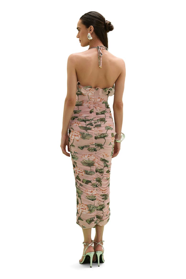 Lotus Midi Dress, Alternate, color, LIGHT PINK