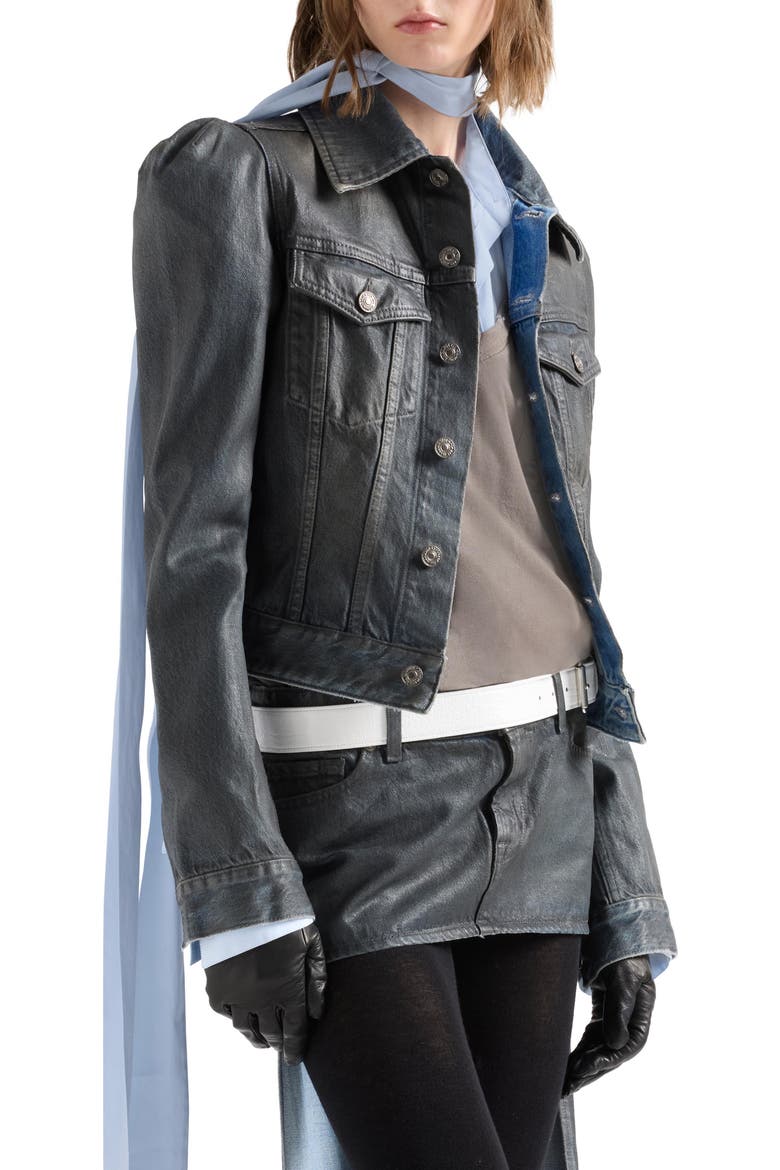 Puff Sleeve Trucker Jacket, Main, color, NOLITA