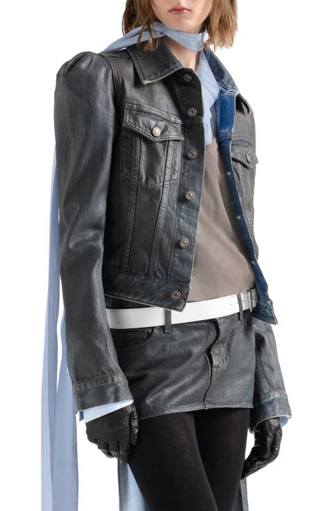 Puff Sleeve Trucker Jacket