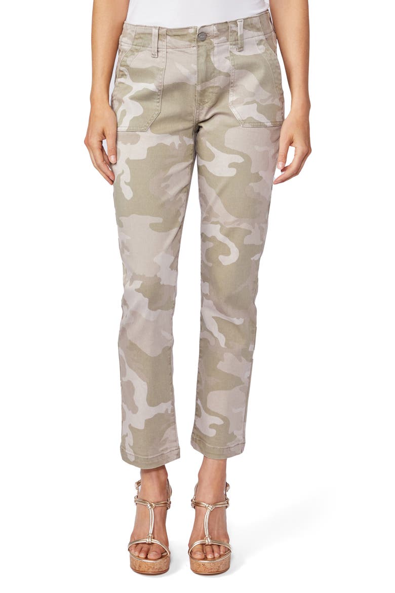 Mayslie Ankle Straight Leg Jeans, Main, color, CAMO PRINT