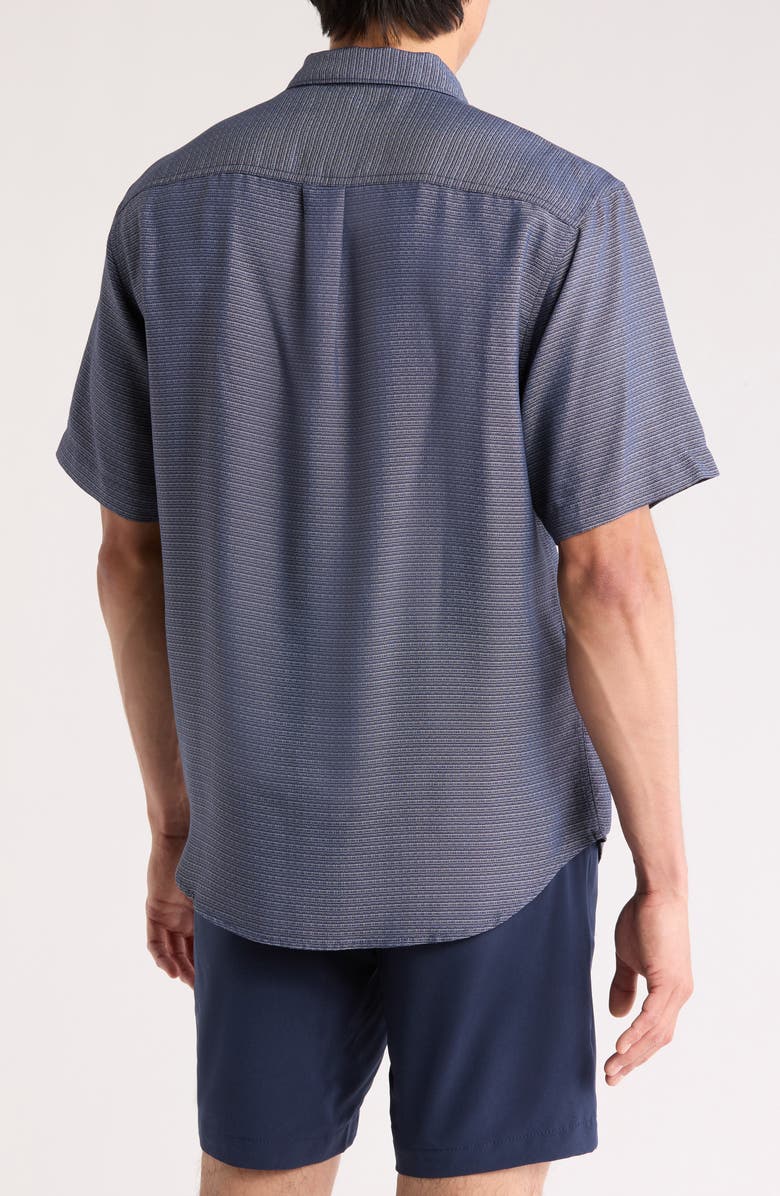 Tommy Bahama Grand View Short Sleeve Button-Up Shirt, Alternate, color, Midnight Blue