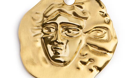 Monica Vinader Zodiac Charm Pendant Necklace In Gold