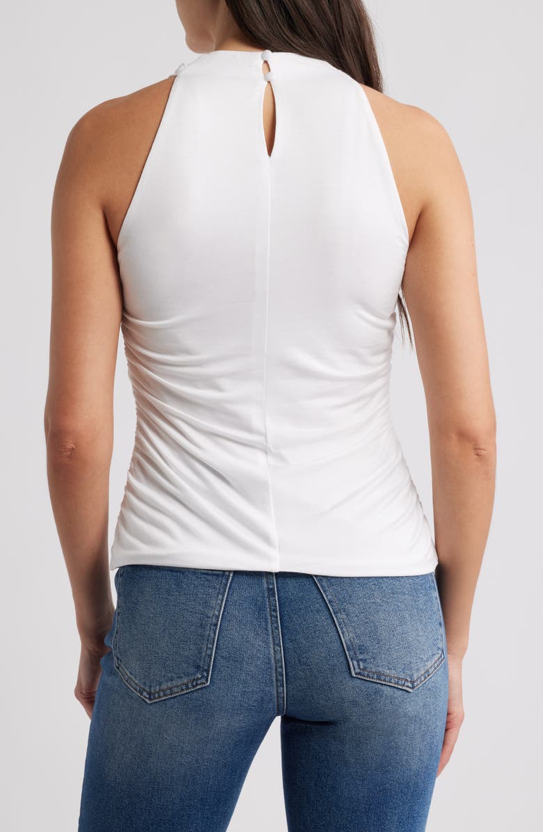 French Connection Gibson Ruched Cowl Neck Top, Alternate, color, Summer White