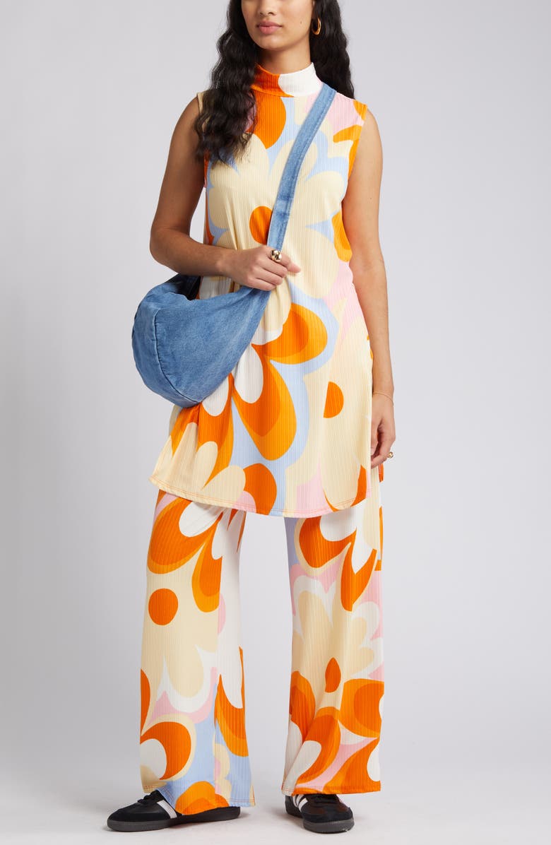 Dressed in Lala Gigi Two-Piece Top & Pants Set, Main, color, Mod Floral