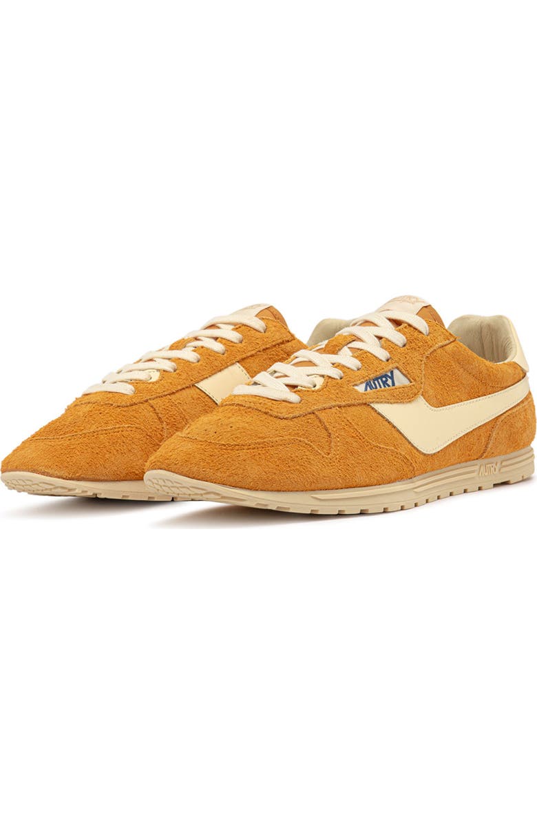 AUTRY Windspin Low Sneaker, Main, color, Orange Suede