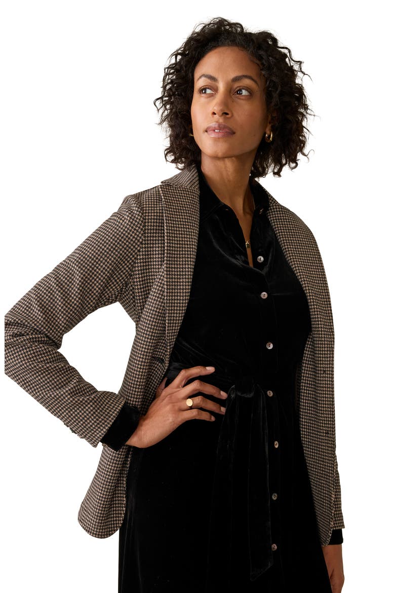 Riley Velvet Maxi Shirtdress, Alternate, color, BLACK