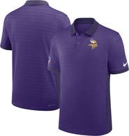 Nike Men's Nike Purple Minnesota Vikings Sideline Victory Stripe Performance Polo