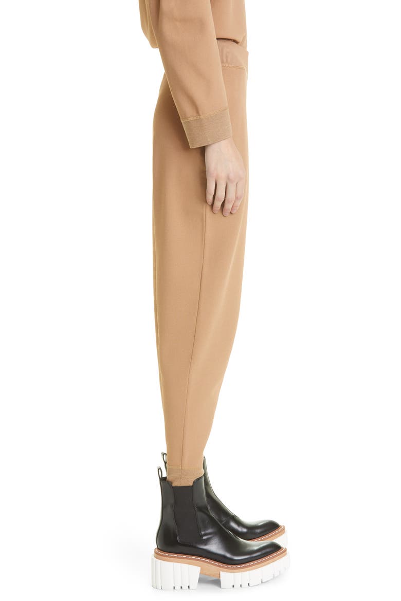 Compact Knit Ankle Joggers, Alternate, color, CAMEL