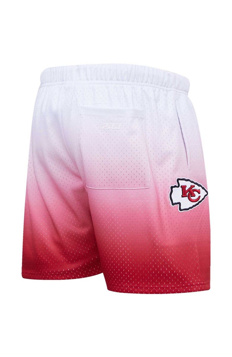 PRO STANDARD Men's Pro Standard Red/White Kansas City Chiefs Ombre Mesh Shorts, Alternate, color, Red