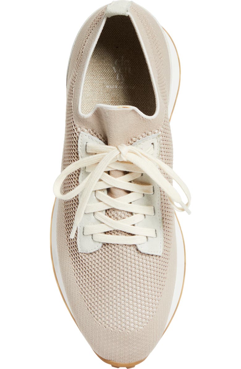 Eleventy Perforated Low Top Sneaker, Alternate, color, Sand White
