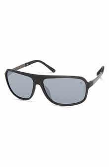 Timberland 63mm Aviator Polarized Sunglasses