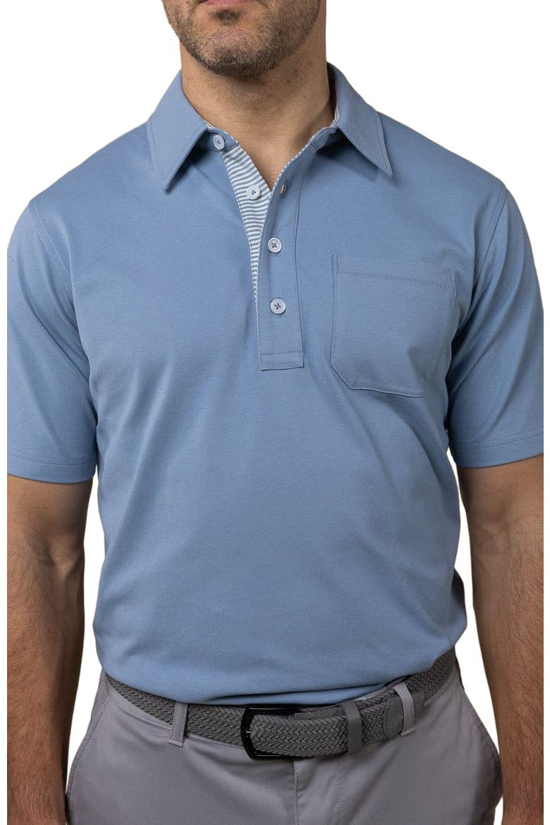 Uppers Polo, Alternate, color, Denim