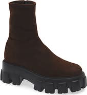 Prada Monolith Lug Sole Bootie