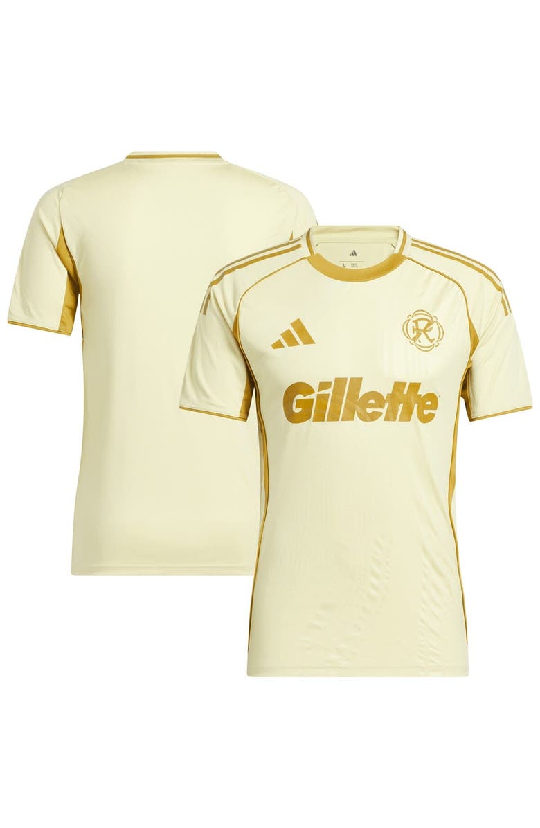 adidas Men's adidas Tan New England Revolution 2025 One Planet Pre-Match Top, Main, color, Tan