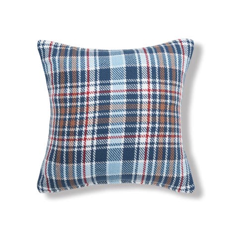 Lawson Lake Plaid Woven Throw Pillow, 18" x 18"