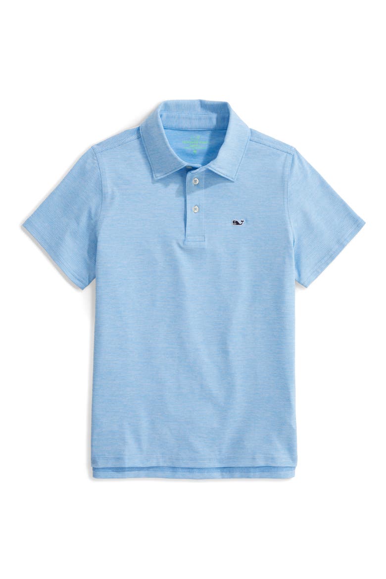 Kids' St. Jean Stripe Sankaty Performance Polo, Main, color, OCEAN BREEZE TEJEDA
