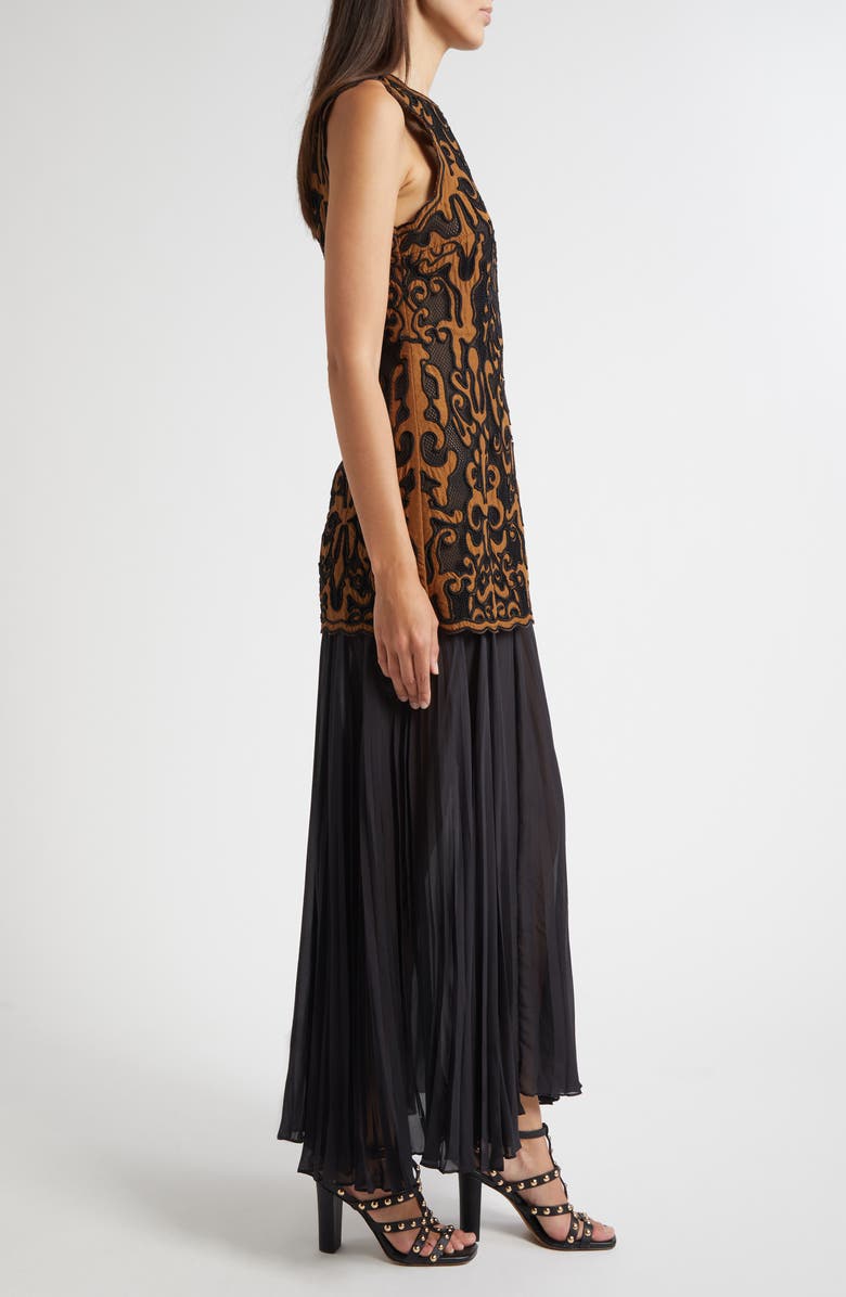 Auryn Appliqué Sleeveless Maxi Dress