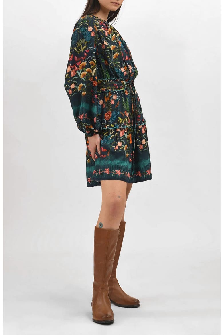Starlight Long Sleeve Minidress, Alternate, color, GARDEN REVERIE