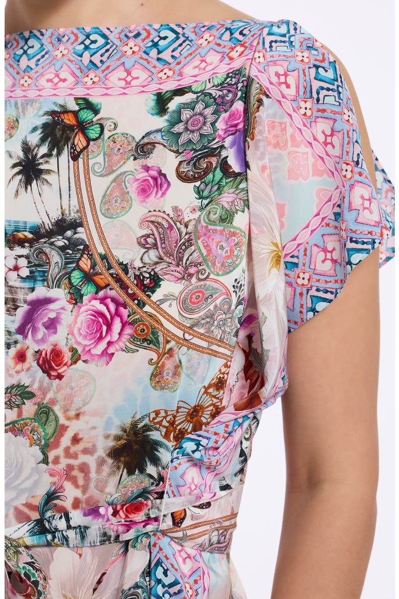Kendall Silk Blend Dress, Alternate, color, MULTI