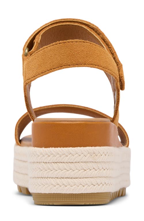 Sorel Cameron Flatform Sandal In Canyon Gold/gum