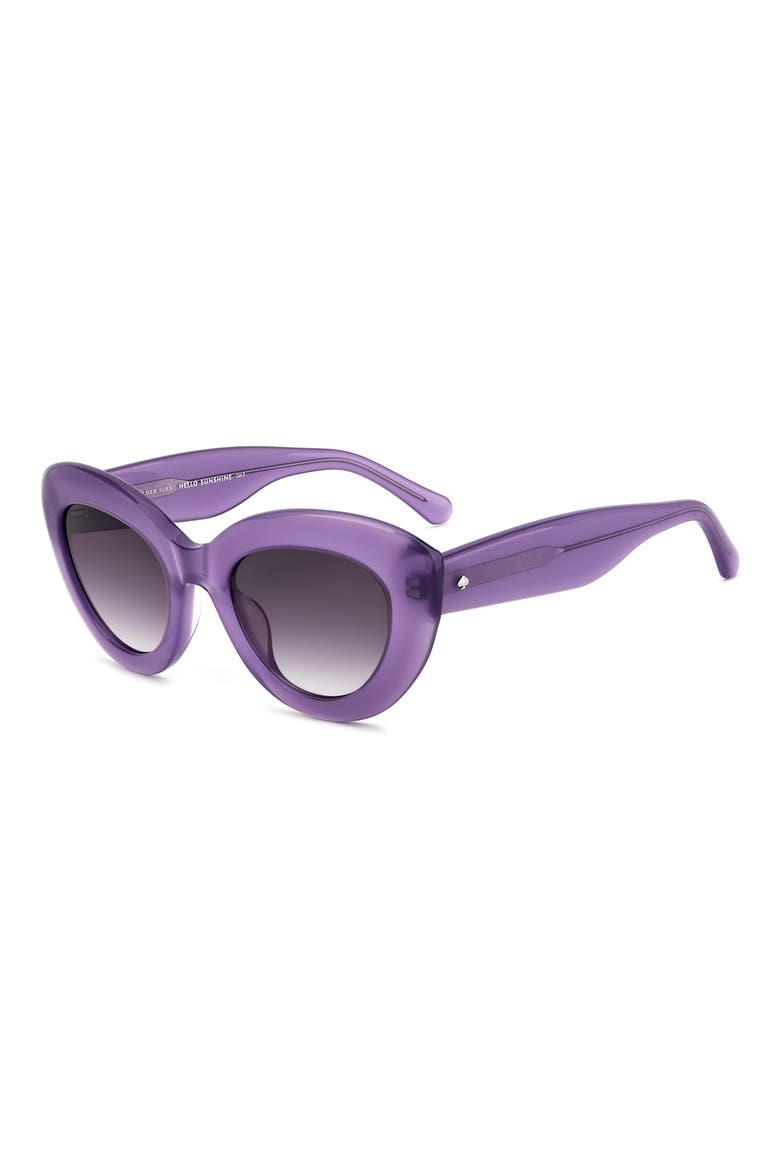 capri 50mm gradient cat eye sunglasses, Alternate, color, 0B3V-DG