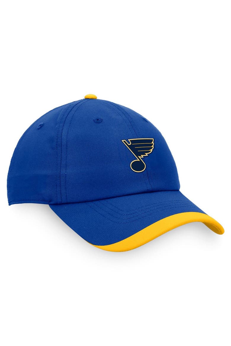 Men's Fanatics Branded Blue St. Louis Blues Authentic Pro Rink Pinnacle Adjustable Hat, Alternate, color, Blue