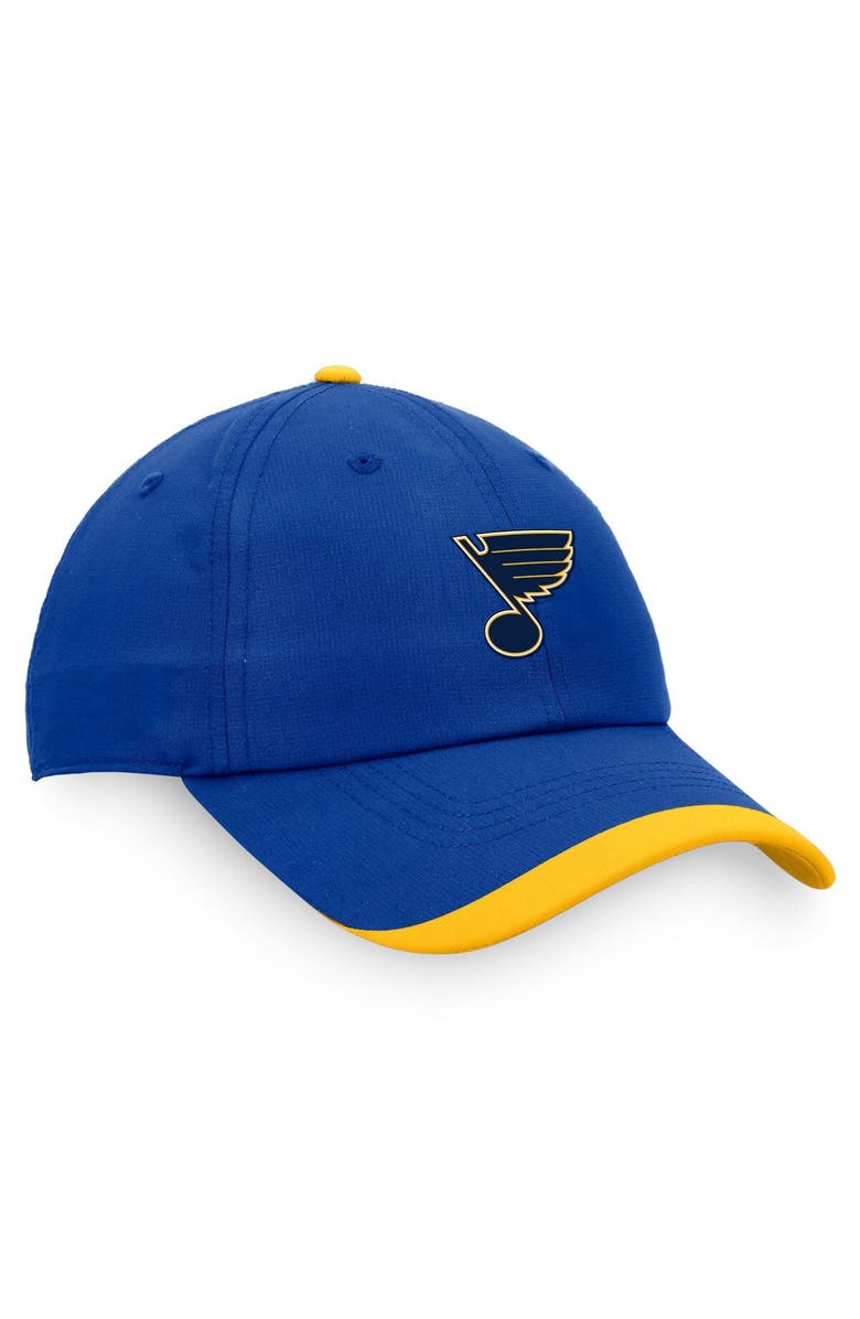 FANATICS Men's Fanatics Branded Blue St. Louis Blues Authentic Pro Rink Pinnacle Adjustable Hat, Alternate, color, Blue