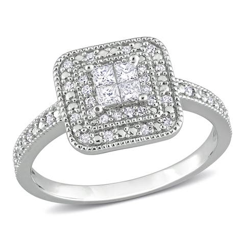 Diamond Double Halo Engagement Ring