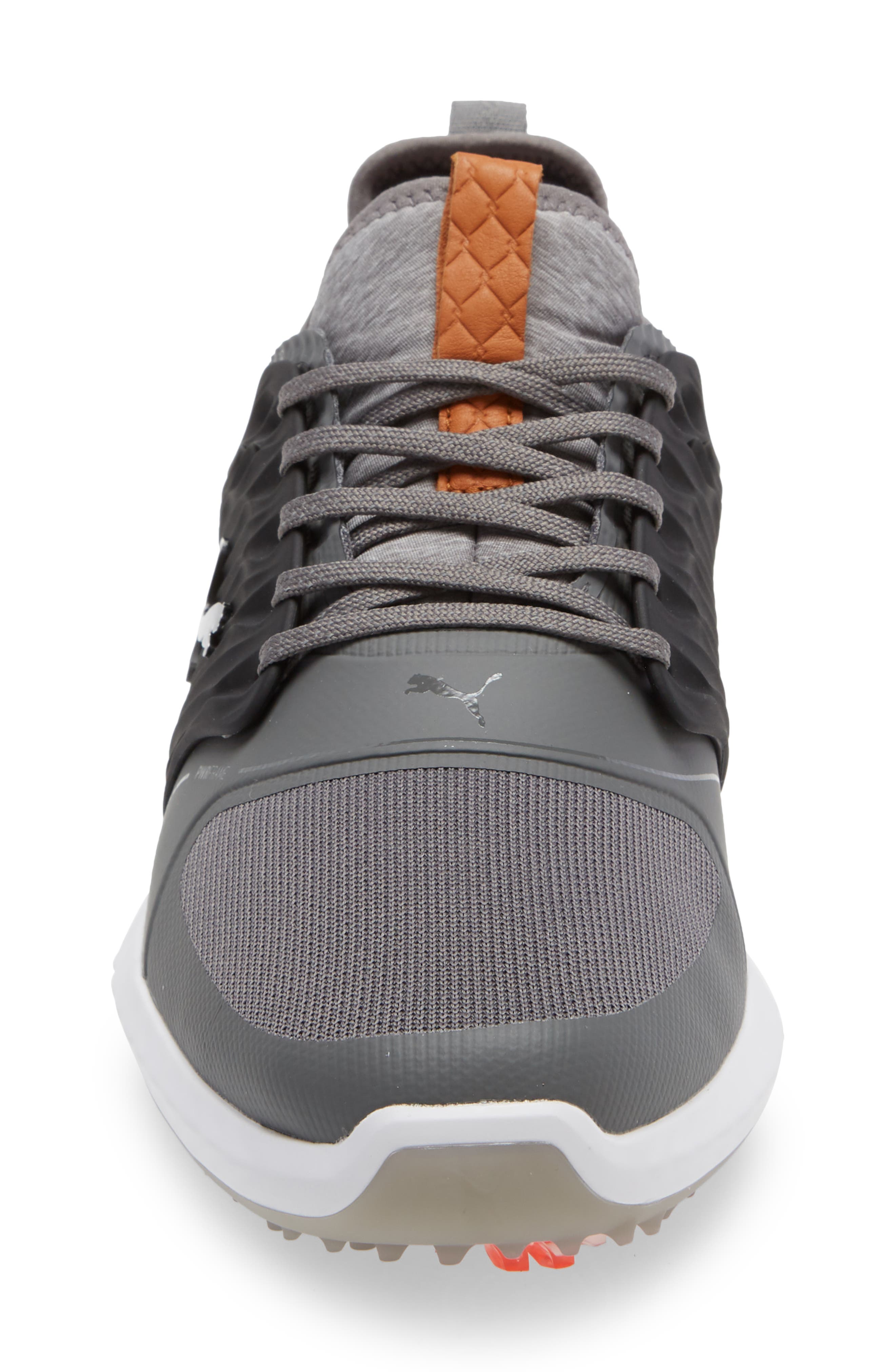 Ignite PWRADAPT Caged Waterproof Golf Shoe, Alternate, color, GREY/ BLACK