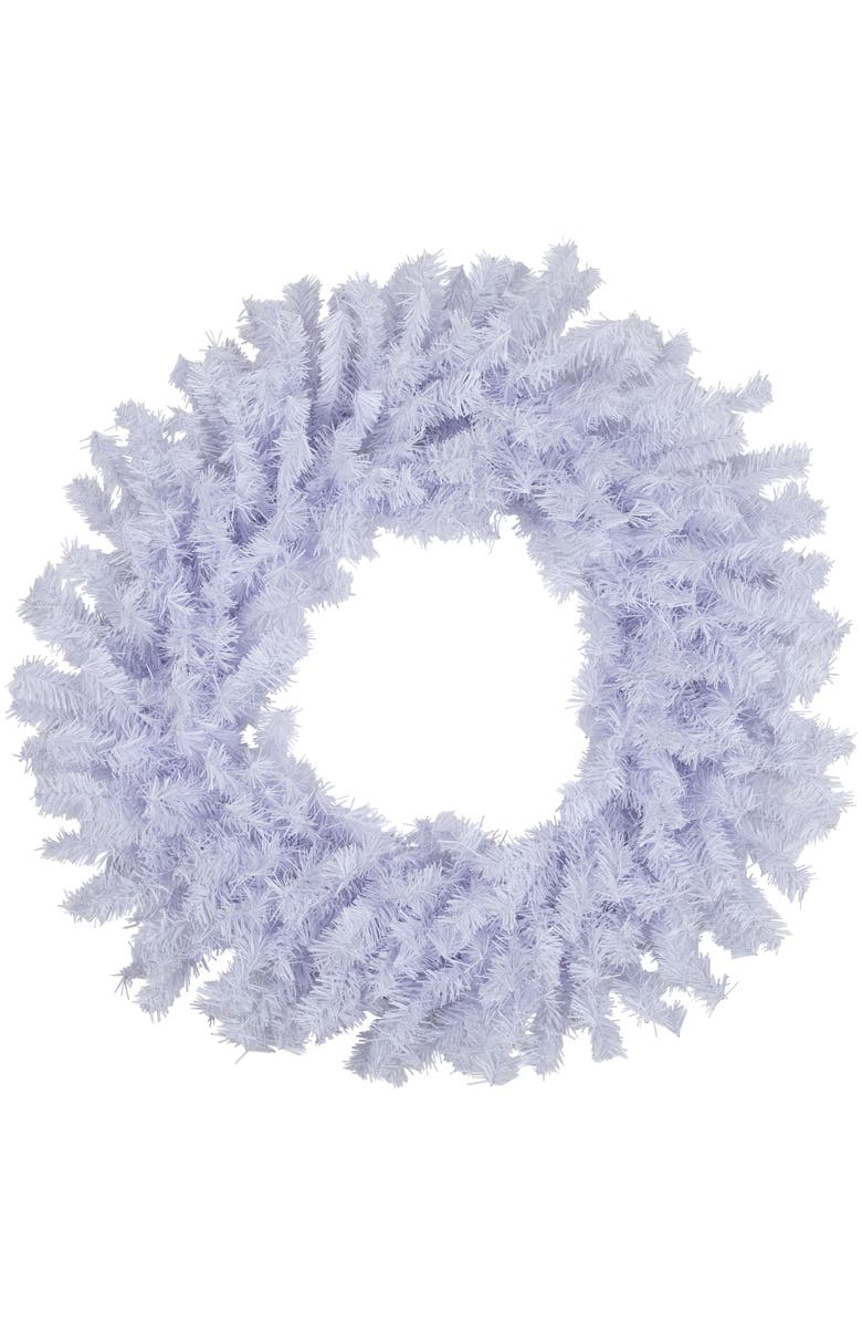 Northlight Crystal Spruce Artificial Christmas Wreath - 36" - White - Unlit, Main, color, White