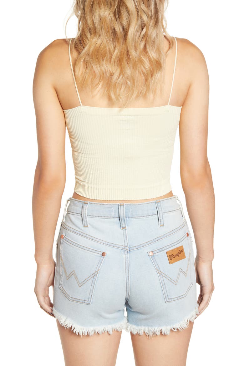 Urban Outfitters Bungee Strap Tube Top, Alternate, color, LEMON