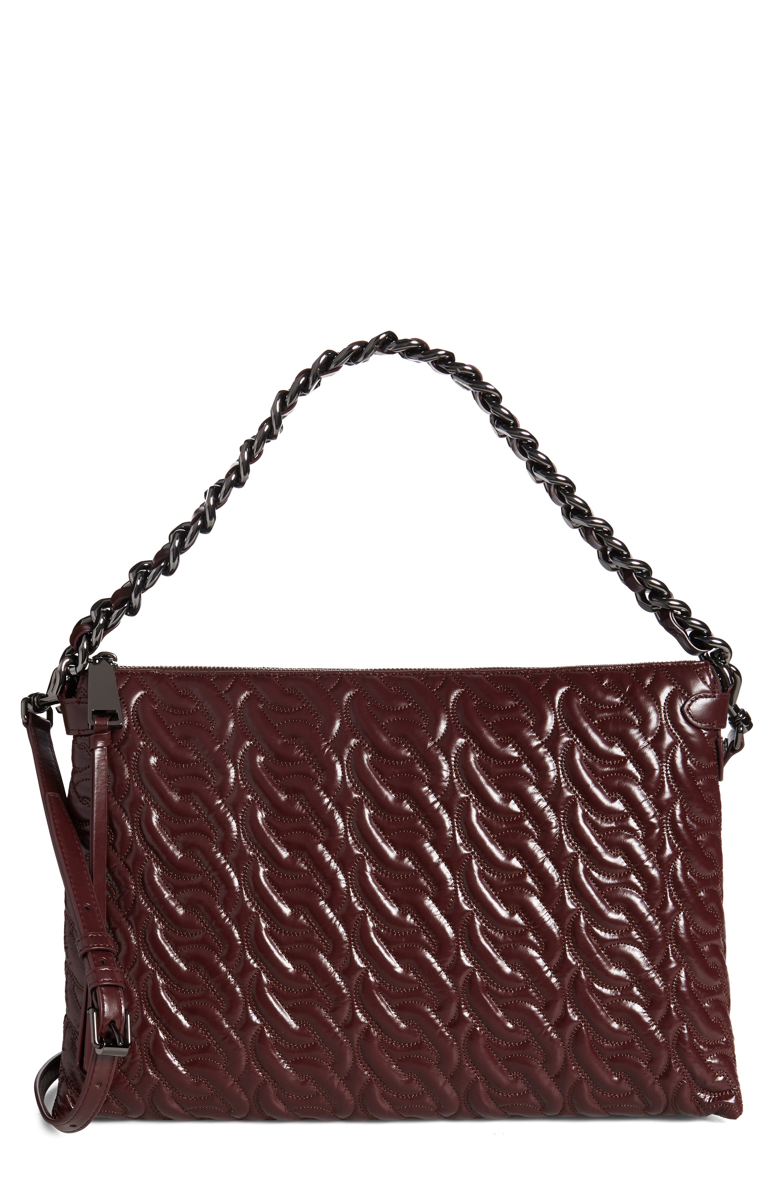 Rebecca Minkoff Chain Quilt Shoulder Bag, Main, color, 