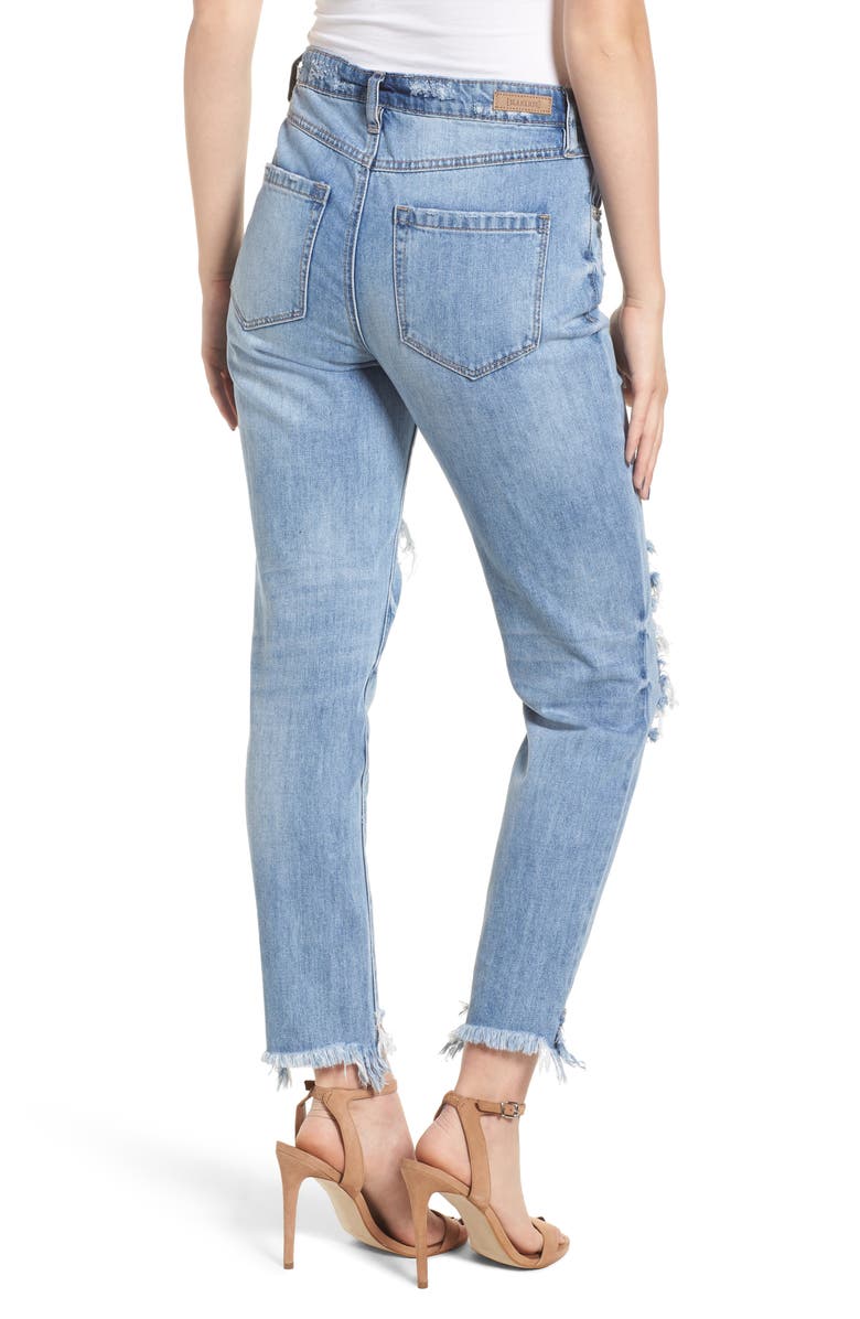 BLANKNYC The Rivington Ripped Straight Leg Jeans, Alternate, color, 