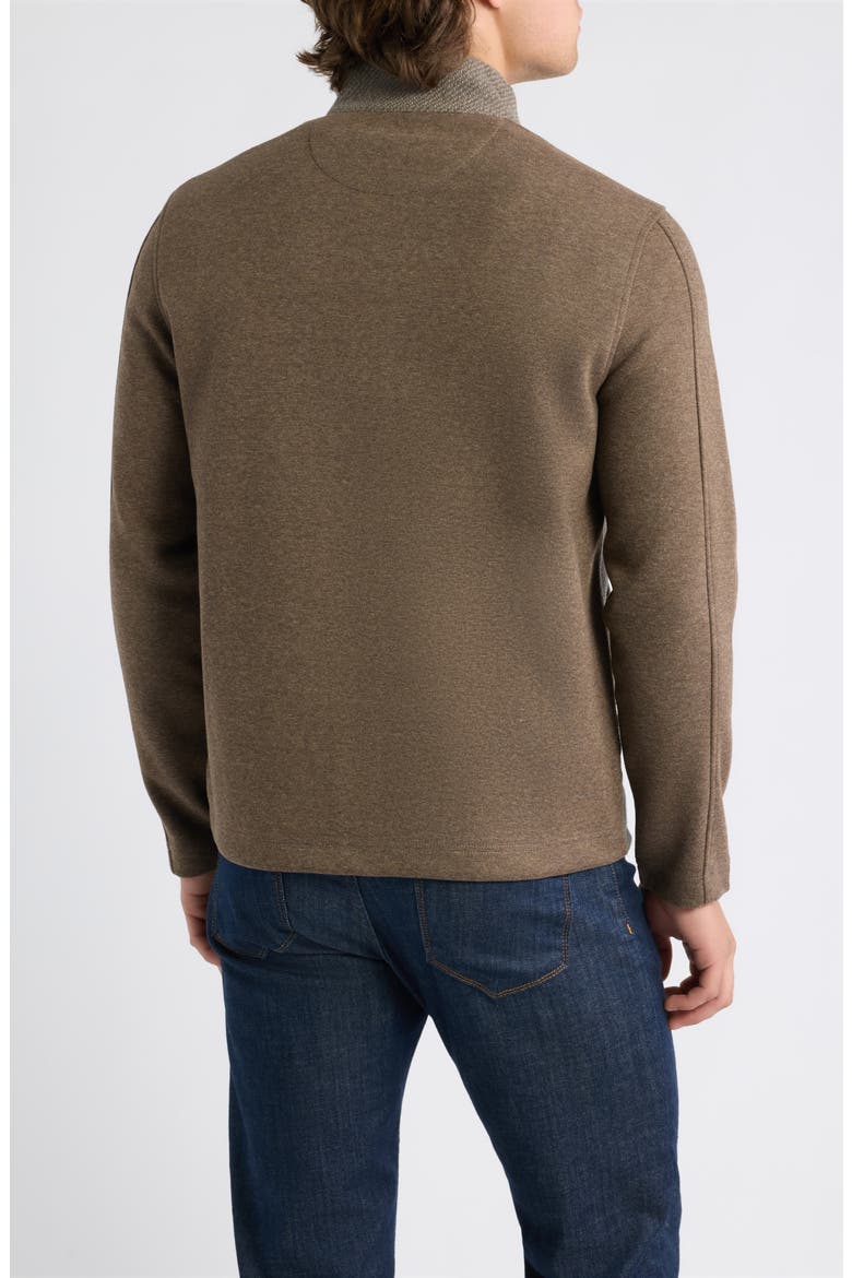 Brushed Twill Full Zip Jacket, Alternate, color, MUSHROOM