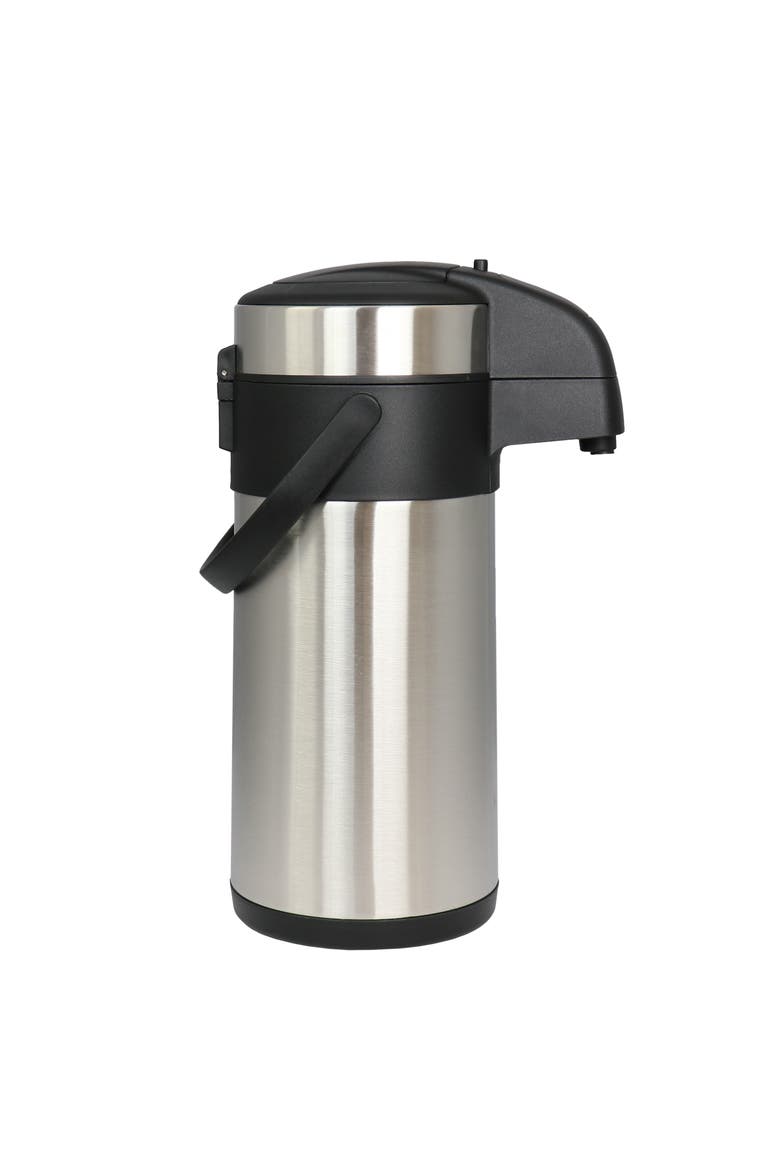 3.17 Quart Stainless Steel Vacuum Body Pump Cap Air Pot, Alternate, color, Silver