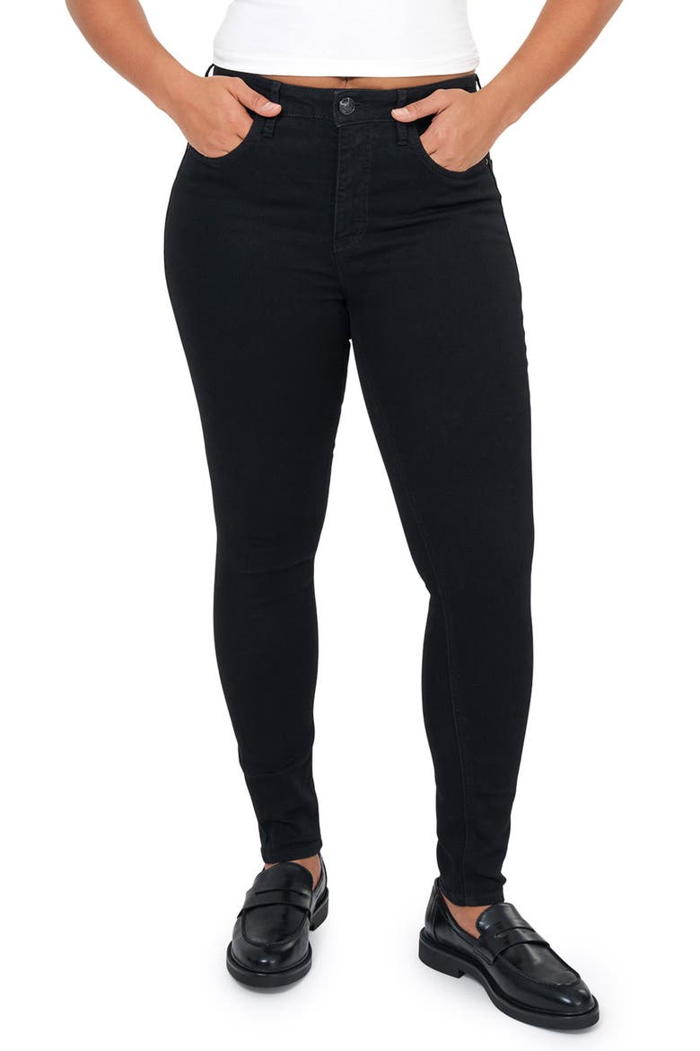 Bombshell Skinny Jeans, Main, color, RINSE BLACK