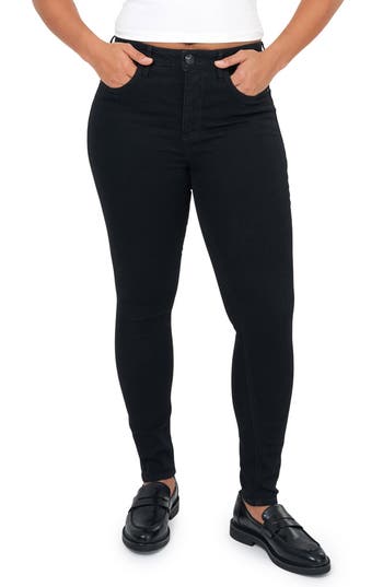 Seven7 Bombshell Skinny Jeans In Rinse Black