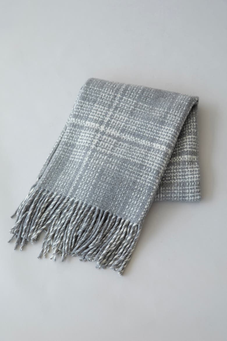 Rustic Plaid Throw, Main, color, GREY