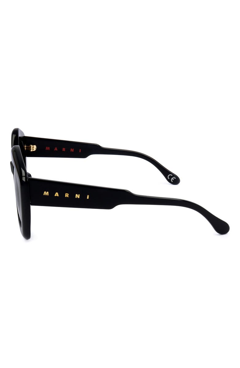 Marni 51mm Square Sunglasses, Alternate, color, Black / Grey