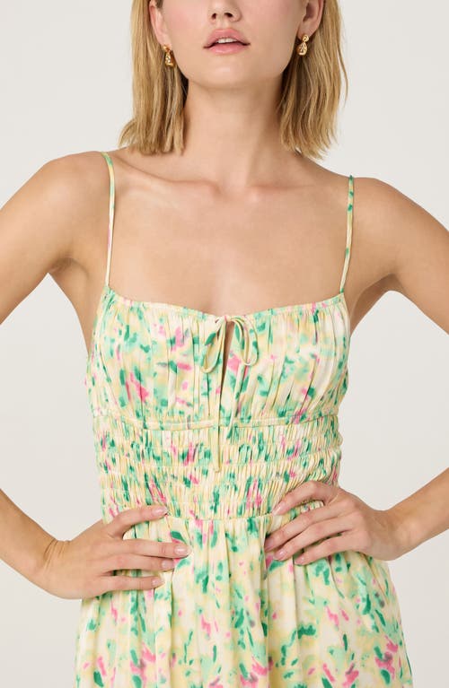 Astr The Label Smocked Maxi Dress