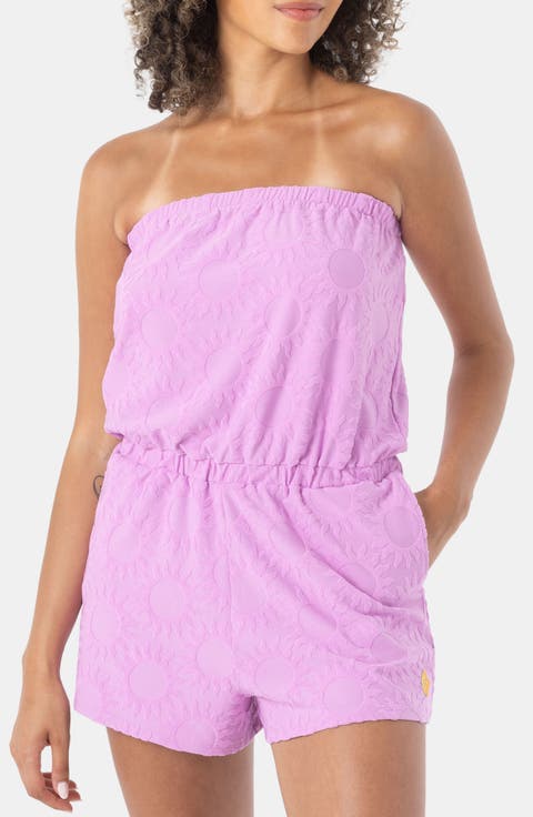 Special Feeling Strapless Cover-Up Romper