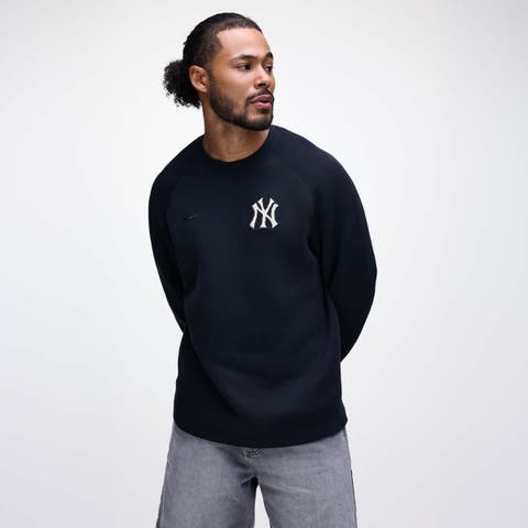 Men's Nike Black New York Yankees Tech Fleece Raglan Sweatshirt
