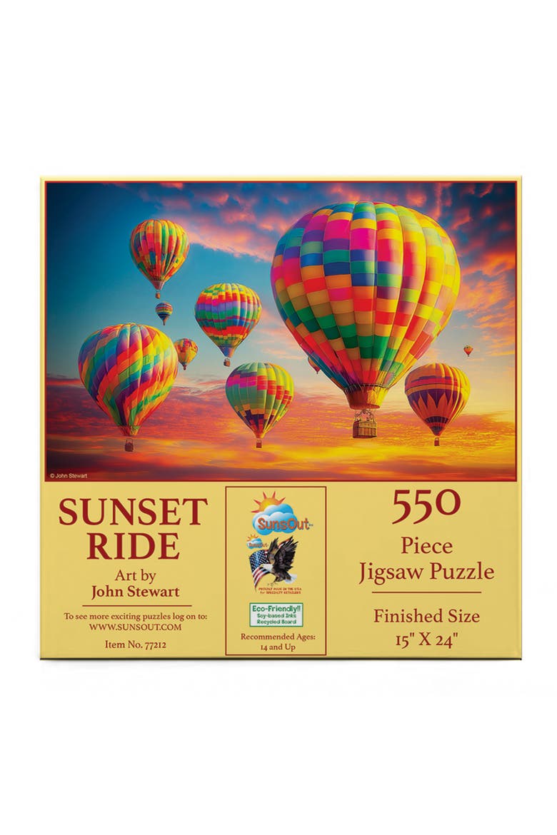 Sunset Ride 550 piece Jigsaw Puzzle for Adults, Alternate, color, Multicolor