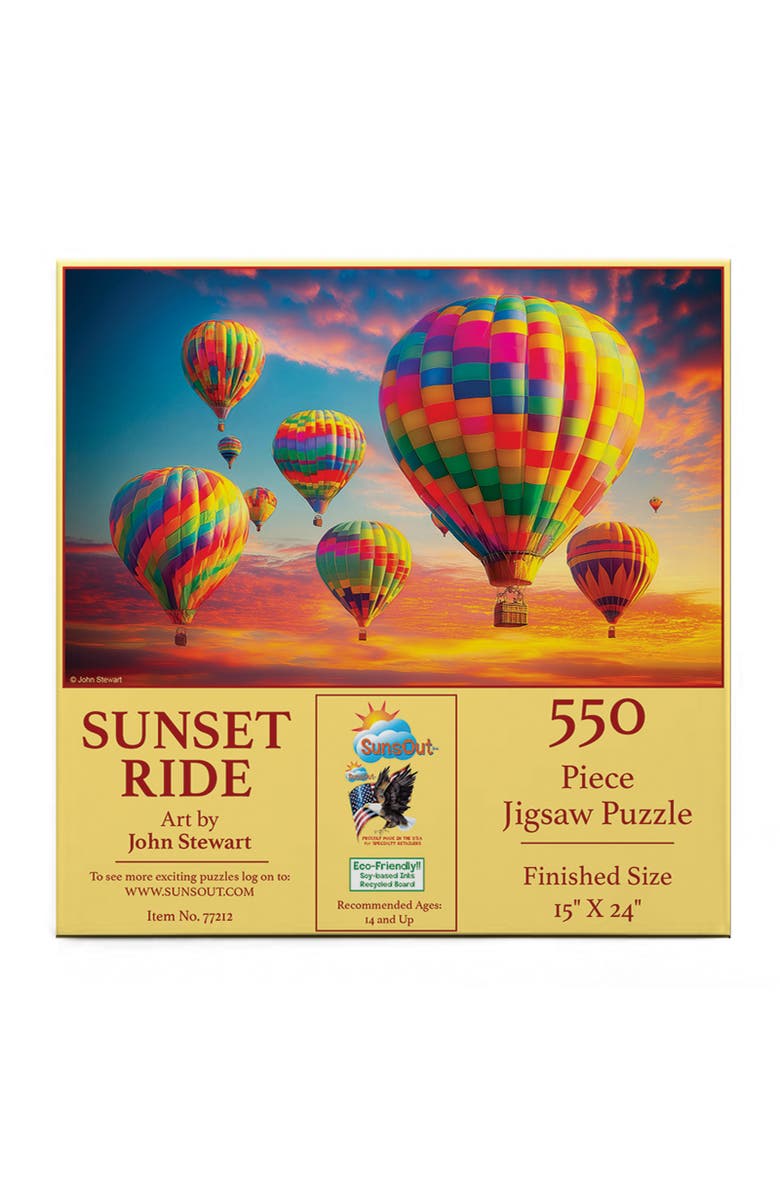 Sunsout Sunset Ride 550 piece Jigsaw Puzzle for Adults, Alternate, color, Multicolor