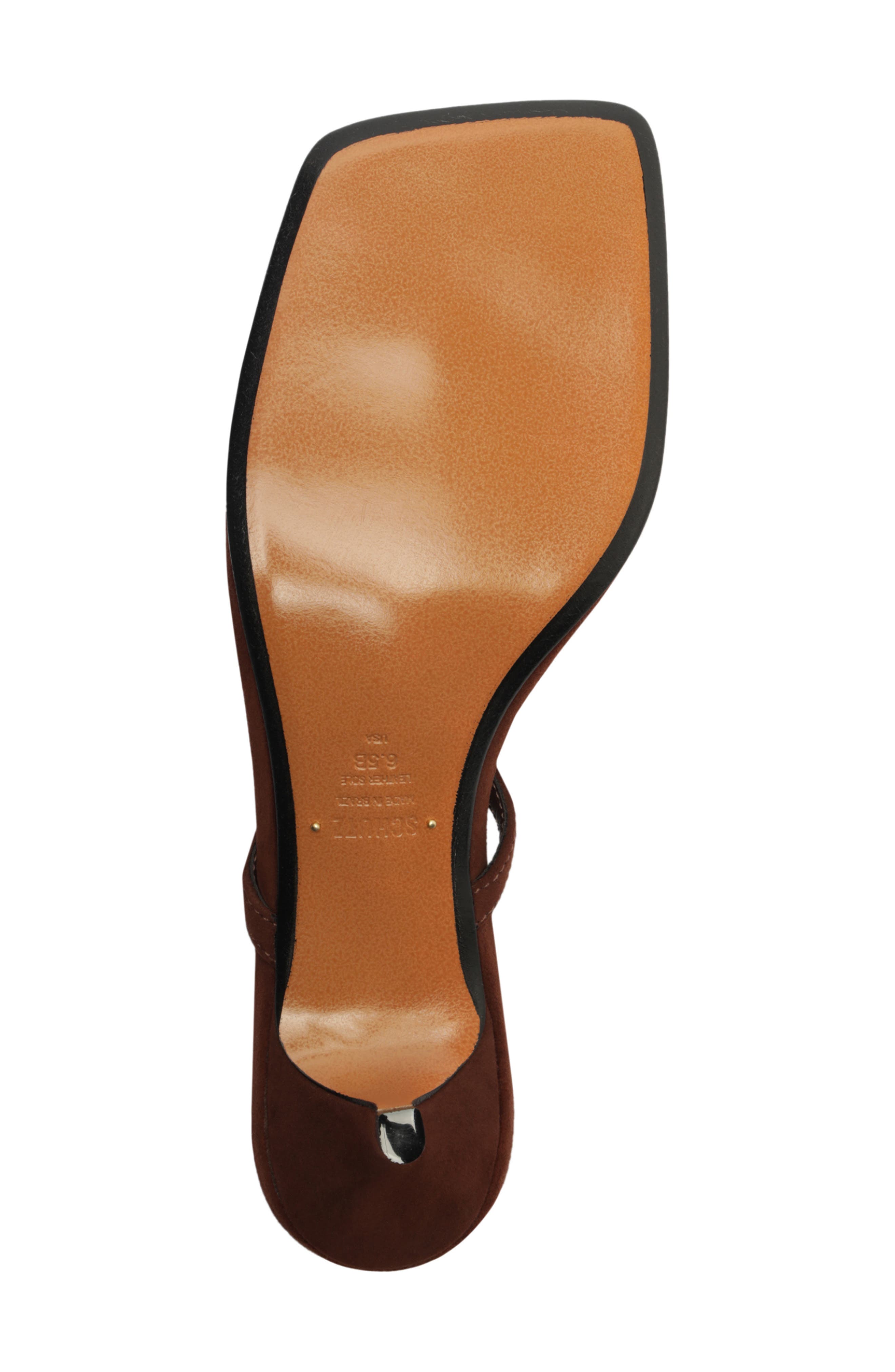 Schutz Miriam Slide Sandal, Alternate, color, Chestnut Brown