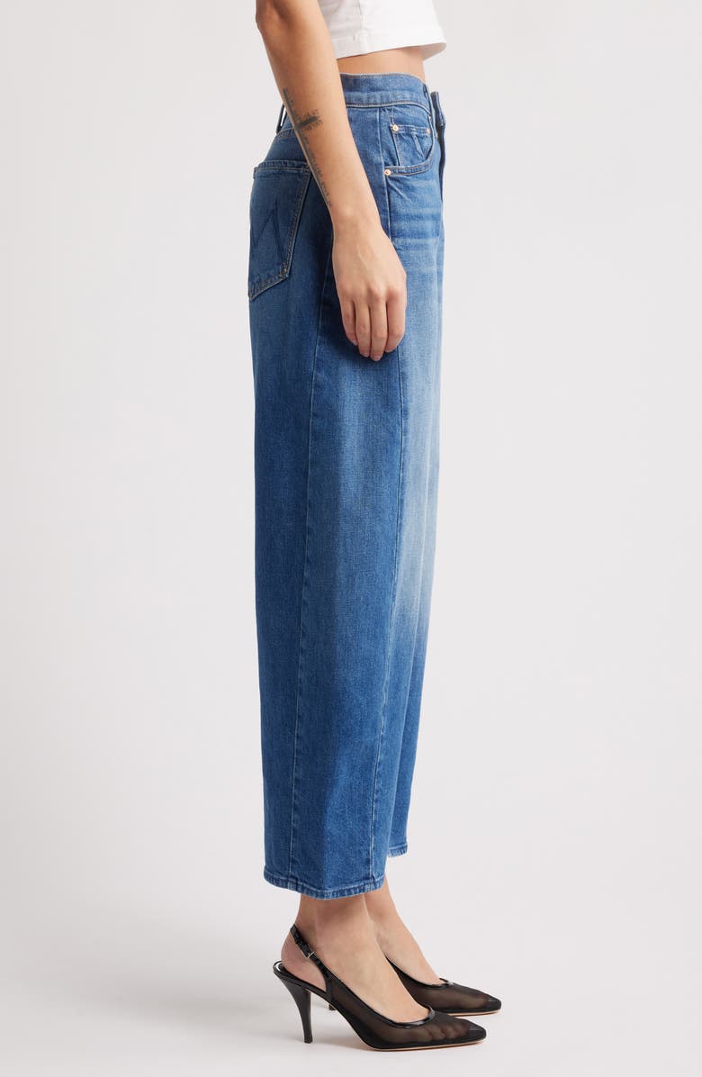 MOTHER The Full Pipe Flood High Waist Barrel Leg Jeans, Alternate, color, 